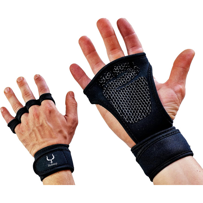 Фітнес рукавички для чоловіків та жінок з підтримкою зап'ястя | Рукавички для тренажерного залу та силових тренувань | Рукавички для кросфіту та важкої атлетики