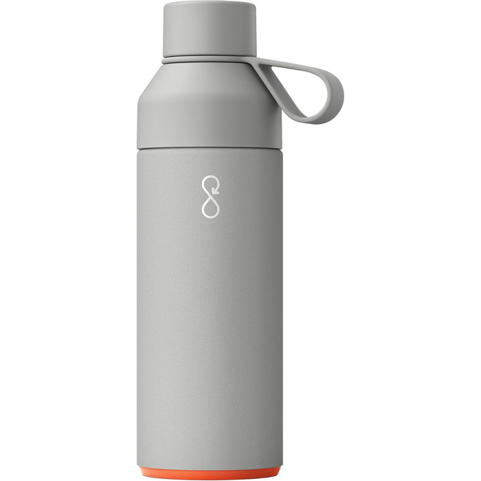 Ocean Bottle - багаторазова екологічна пляшка для води з переробленої нержавіючої сталі, 1 л, сірий колір