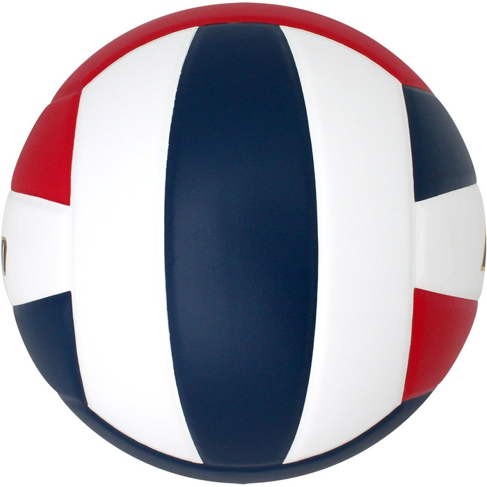 Волейбольний м'яч Baden Perfection Premium Leather, офіційний, 13U - Коледж, червоно-біло-морський