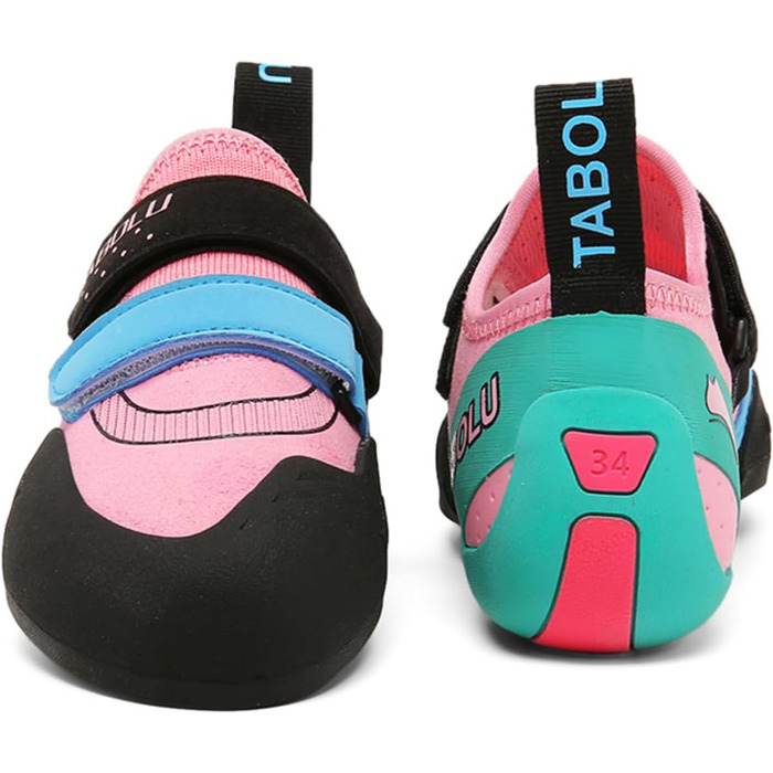 Дитячі скелелазні туфлі для початківців, Indoor, Bouldering, легкі, рожеві, 34 EU