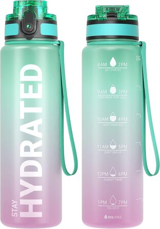 Спортивна пляшка Sahara Sailor 750 мл, BPA-free Tritan, герметична, для води, для велосипеда, кемпінгу, йоги, фітнесу, колір Kaugummi