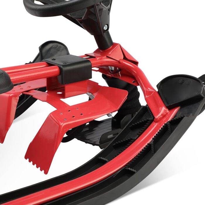 Дитячий санний боб Monzana SR 400red - 75 кг, з гальмом, спинкою та ручкою