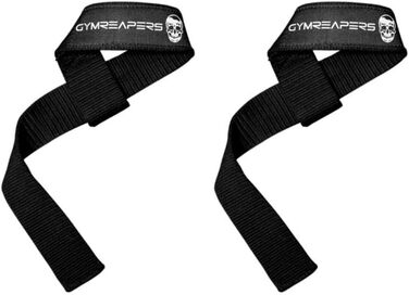 Петлі для тяги Gymreapers з неопреновою підкладкою, 18'' бавовна, для пауерліфтингу, бодібілдингу, кросфіту та силових тренувань