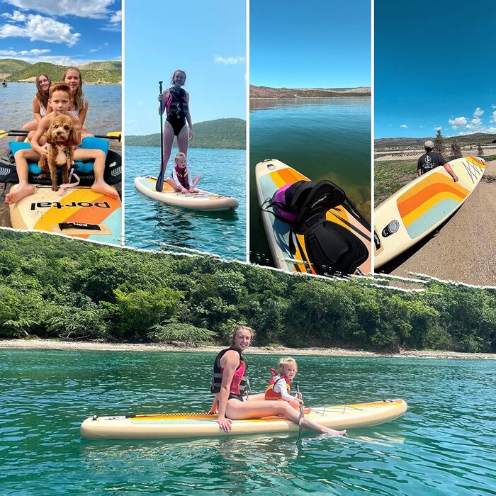 Надувний SUP-борд Portal Stand Up Paddle Board 10'6' (320 см) з аксесуарами: насос, весло, лінія, фініс, сумка, чохол для телефону