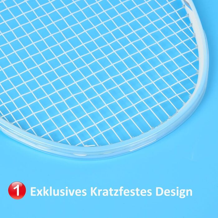 Набір для бадмінтону WHiZZ Carbon: ракетка з графіту, волани, намотки, сумка (синій)