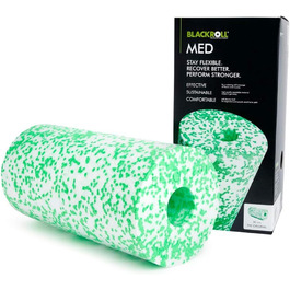 BLACKROLL MED Фасціальний рол для масажу 30×15 см, м'який, для чутливої шкіри, масажний ролик для фітнесу та домашнього використання, німецька якість