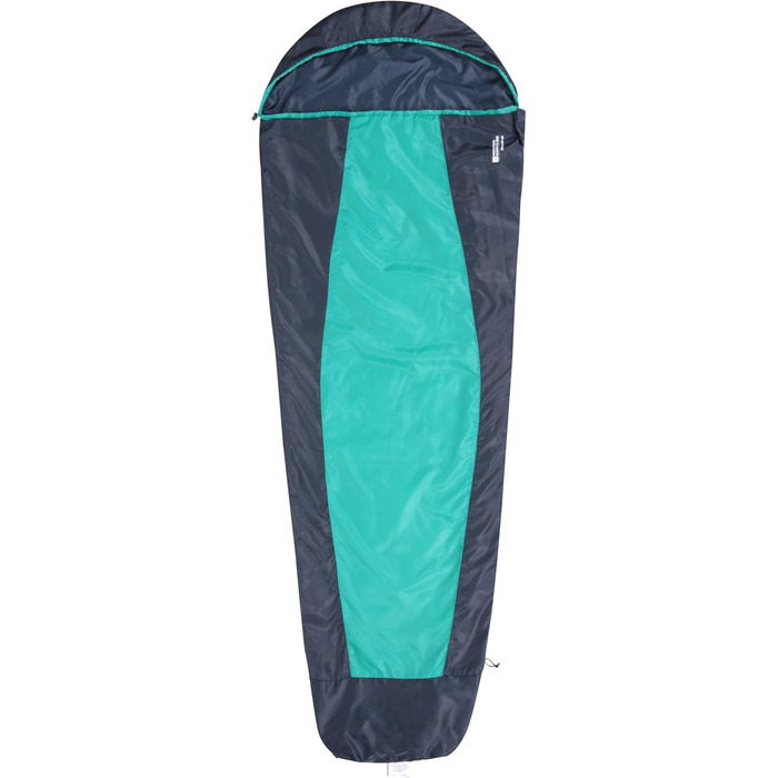 Сплячий мішок Mountain Warehouse Traveller 50 - 220 x 80 x 50 см - вітростійкий, блакитно-зелений
