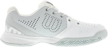 Тенісні кросівки Wilson KAOS QL Junior – білі дитячі кросівки (34 EU, білий, блакитний, чорний)