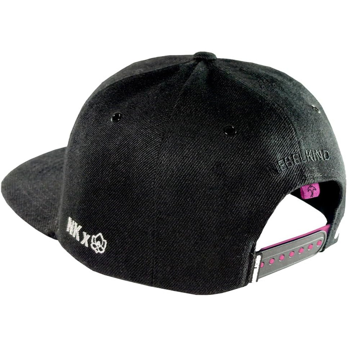 Кепка-снапбек Nebelkind Steini Der Keller унісекс, регульована базакап у стилі streetwear, чорно-рожева, OneSize