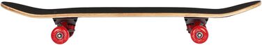 Скейтборд дорослий Holz (дерево) з підшипниками ABEC-9, 80x20 см, червоний - для скейтпарку та трюків