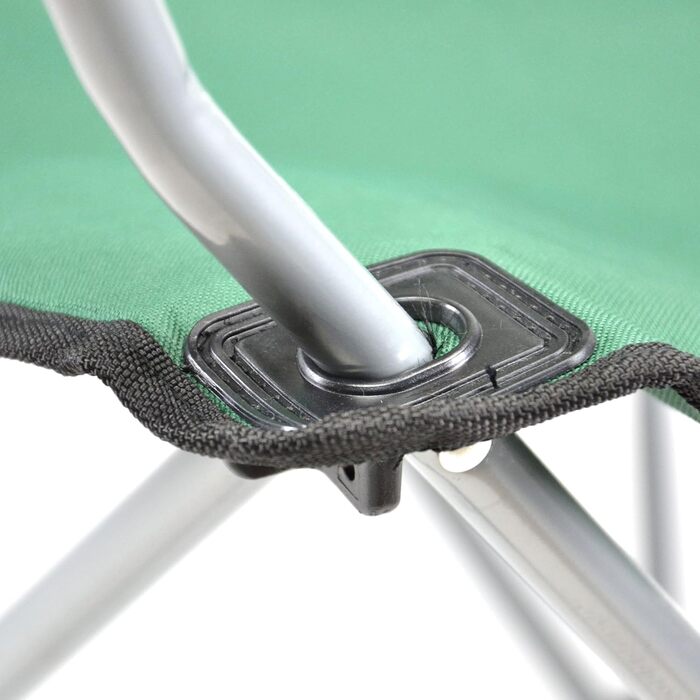 Туристичний стул Divero: складаний, для риболовлі, з підголовником, зелений (до 130 кг)