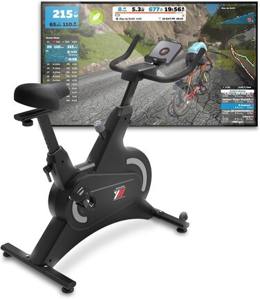 Велотренажер магнітний YM Spinn Bike 2500, 16 кг маховик, регульоване сидіння і кермо, тримач для смартфона і планшета, сумісний з додатками Kinomap, Zwift, Bitgym, Fithome, для дому