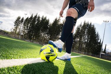 М'яч для футболу Uhlsport Team – тренувальний, розмір 5, для аматорів та професіоналів, жовто-срібний