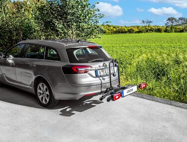 Велосипедний багажник EUFAB CROW BASIC для 2 велосипедів (E-bike), чорний, для фаркопу