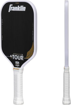 Franklin Sports Pro Pickleball Paddel FS Tour Featherweight – Легка ракетка для піклболу з карбоновим покриттям, схвалена USA Pickleball
