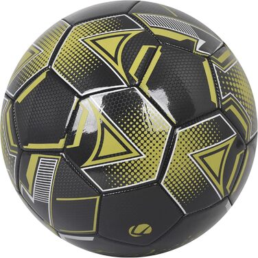 М'яч для футболу розмір 5 з насосом, шкіряний, унісекс, для дорослих та дітей, для гри в приміщенні та на вулиці, чорний