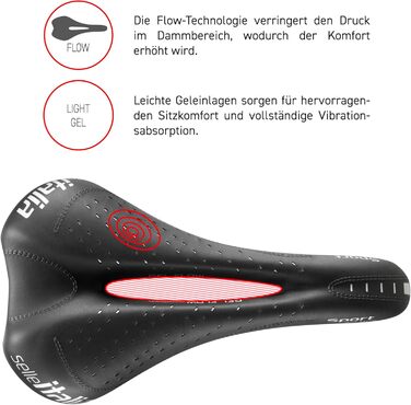 Сідло Selle Italia Sport Gel Flow Schwarz S2 - комфортне сідло для велосипеда