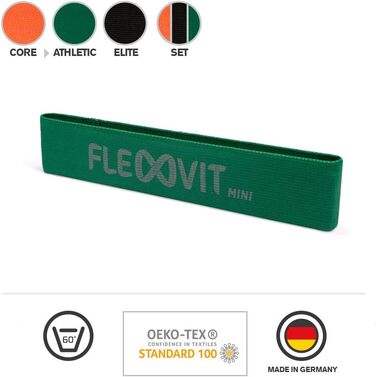 Набір фітнес-стрічок FLEXVIT Mini Band 3 шт. Athlete – еластичні фітнес-резинки для стабілізації, розтягування та мобілізації, різної жорсткості, для початківців і професіоналів