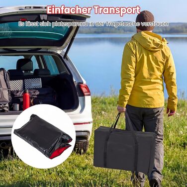 Надувний каяк COSTWAY на 2 особи з алюмінієвими веслами, EVA-сидінням, насосом та ремкомплектом, червоний