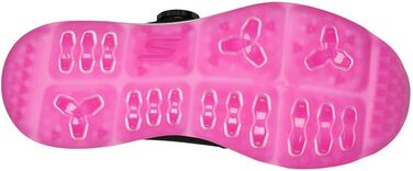 Жіноче golf-взуття Skechers Go Golf Elite 5 Arch Fit, водонепроникні сліпони, розмір 39 EU, чорно-рожевий колір