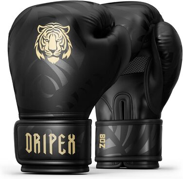 Боксерські рукавички Dripex з PU шкіри для боксу, ММА, муай-тай, кікбоксингу. Розміри 8, 10, 12, 14, 16 oz. Для чоловіків, жінок, підлітків.