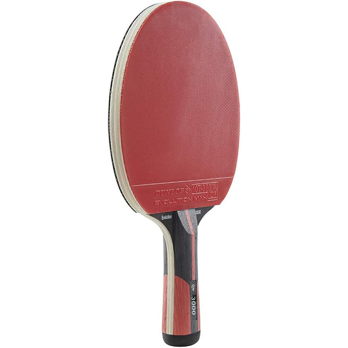 Настільна ракетка Dunlop Evolution 3000, ITTF, для досвідчених гравців, чорна, універсальний розмір