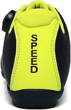 Велосипедні черевики для чоловіків та жінок, для шосе та гірського велосипеда, з гумовою підошвою, дихаючі кросівки, не блокуючі велосипедні черевики MTB, чорні (45 EU)