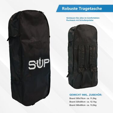Надувний SUP Board 24MOVE® з аксесуарами: для йоги, серфінгу, дітей та дорослих, 366x80см, помаранчевий