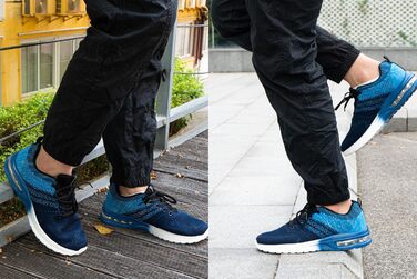 Спортивні кросівки Hitmars для чоловіків та жінок з повітряною подушкою, розмір 36-48 (48 EU, 1 Синій)