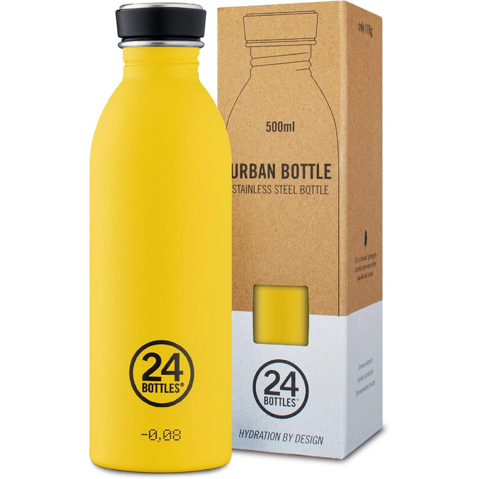 Пляшка для води 24Bottles Urban 500 мл, Powder Blue, сталева