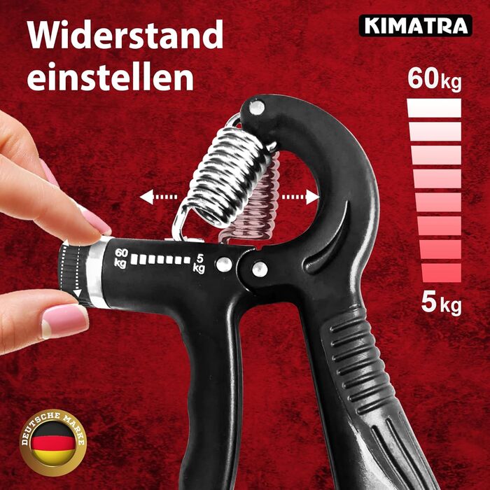 Набір для тренування сили хвата 2 шт. (5-60 кг) - тренажер для пальців, рук та передпліччя. З лічильником, чорний