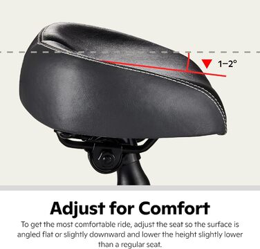 Крісло для велосипеда Schwinn Komfort: сидіння та чохли, різні кольори (для міста/з піною, Comfort Bike Seat, комфортне велосипедне сидіння)