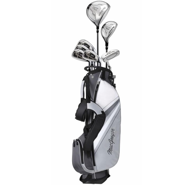 Набір для гольфу Macgregor Boys DCT3000 Junior Premium: дитячий гольф-клуб у чохлі, сірий колір