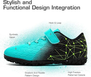 Дитячі футбольні бутси Kinder для залу та вулиці (29 EU, блакитний)