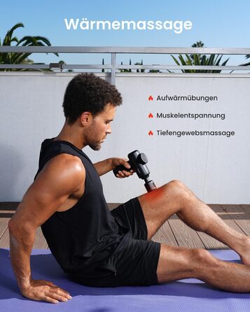 Масажер RENPHO Active Thermacool 2 з підігрівом та охолодженням, 5 швидкостей, 5 насадок, для м'язової терапії