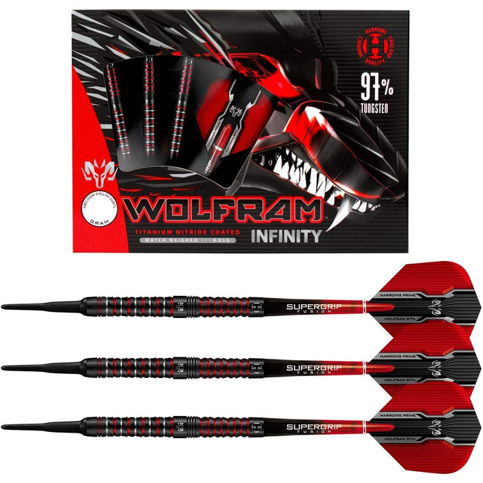 Дартси Harrows Wolfram Infinity 97% вольфрамові, софт-тип