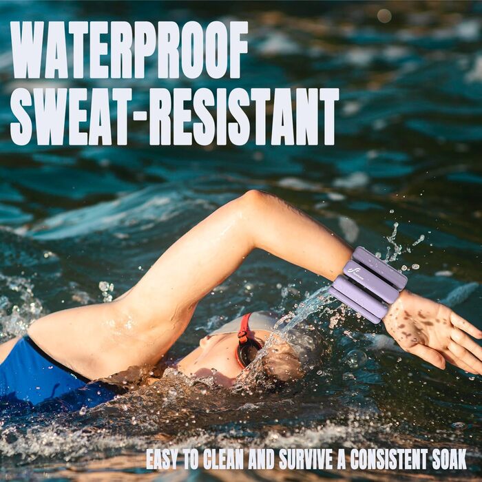 Набір манжет для ніг Sportneer 2 шт. (0,5 кг та 1 кг) для йоги, танців, аеробіки (0,5 кг*2, фіолетовий)