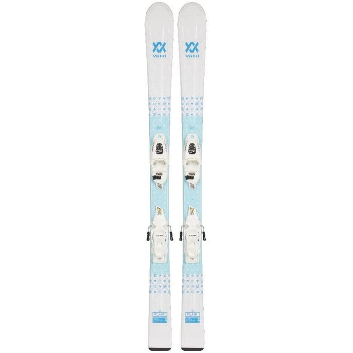 Дитячі гірськолижні лижі Völkl Flair JUNIOR VMOTION, 100 см, біло-сині