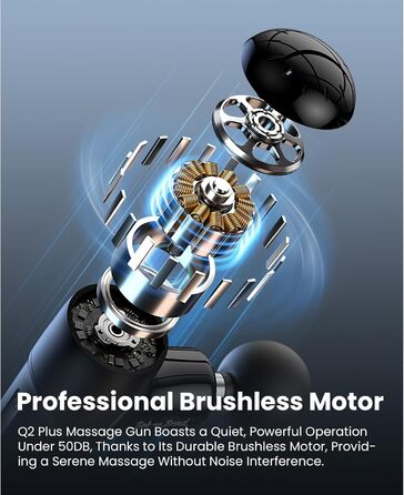 Масажер для м'язів BOB AND BRAD Q2 Plus з підігрівом: компактний, тихий, з сумкою, для розслаблення м'язів