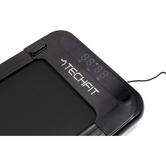 Електрична бігова доріжка TechFit WP-500 для дому, складана, 2 к.с., 6 програм, 16 швидкостей до 7 км/год, LCD-дисплей, чорна, універсальний розмір