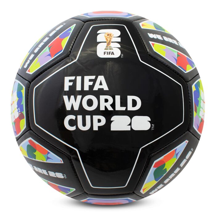 Офіційний ліцензований футбольний м'яч Hy-Pro FWC26, розмір 5 для тренувань - дизайн ЧС-2026 (Spectrum)