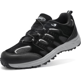 Черевики Kricely для трекінгу та хайкінгу: чоловічі туристичні черевики, спортивне взуття для гір, хайкінгу та трекінгу, чорний, 47 EU