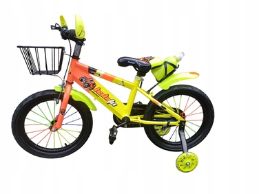 Дитячий велосипед 16 дюймів для хлопчика з кошиком, синій