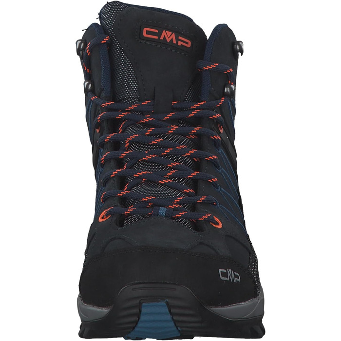 Чоловічі трекінгові черевики CMP Rigel Mid Wp, синьо-помаранчеві, 42 EU