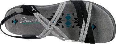 Чоловічі сандалії Skechers Reggae Slim-Takes Two, чорно-темно-сірі, 40 EU