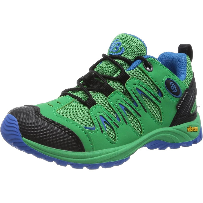 Дитячі трекінгові кросівки Brütting Expedition для хлопчиків та дівчаток (27 EU, зелено-синьо-чорні)