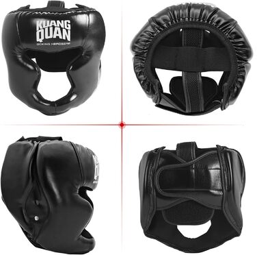 Захисний шолом для боксу та кікбоксингу Kuang Quan, боксерський шолом для MMA, тренувань, з максимальним захистом обличчя