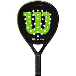 Дитяча падель-ракетка Wilson Blade Junior v2, скловолокно, 300 г, 439 см², чорна/неонова зелена