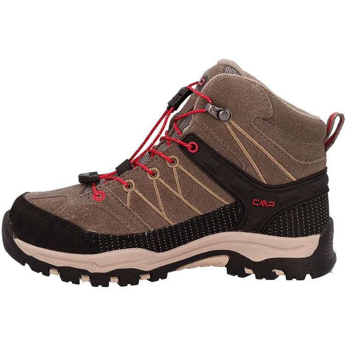 CMP Rigel Mid - Трекінгове взуття для дітей, водонепроникне, 32 EU, кольори Deserto/Carminio