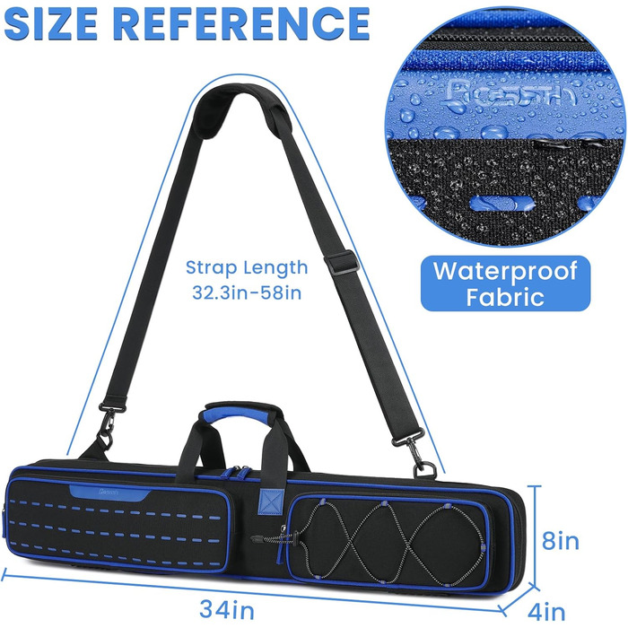 Чохол для більярдних київ BOSSTIN, 5x5, м'який, 2 синій: 3 X 4
